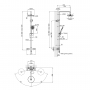 Термостатическая душевая система Qtap Sloup 57103ONC