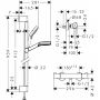 Душевой набор Hansgrohe Crometta 27813400