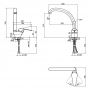 Змішувач для кухні Lidz Premiera 008 (k40) LDPRE008FCRM35573 Chrome