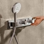 Термостат hansgrohe RainSelect для душа, черный/хром 15355600