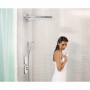 Термостат hansgrohe ShowerSelect Highfow для душа с отдельным выводом для ручного душа, стеклянный 15735400