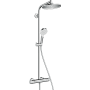 Душевая система hansgrohe Crometta S 240 1jet Showerpipe EcoSmart с термостатом 27268000