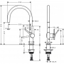 Кухонный смеситель hansgrohe Talis M54, однорычажный, 220, 1jet 72804000