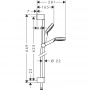 Душевой гарнитур Hansgrohe Crometta 26533400