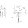Смеситель для умывальника Ravak Suzan SN 012.00 X070002, Хром