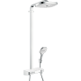 Душевая система hansgrohe Raindance Select E 300 3jet Showerpipe с термостатом, белый/хром 27127400