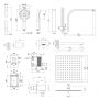 Термостатическая душевая система скрытого монтажа Qtap Votice QT6443T105NKCSET
