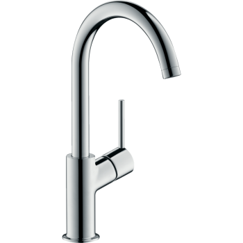 Смеситель для раковины hansgrohe Talis с поворотным изливом и сливным клапаном Push-Open, хром 32082000