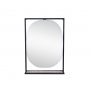 Зеркало Qtap Taurus 800х850х140 Black/Whitish oak с LED-подсветкой QT2478ZP600BWO