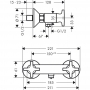 Смеситель hansgrohe Logis Classic для душа 71260000