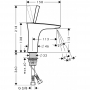 Смеситель hansgrohe PuraVida для раковины со сливным клапаном Push-Open, хром 15070000