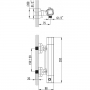 Смеситель настенный термостатический для душа без гарнитуры Termo 300 TD 033.00/150