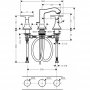 Смеситель hansgrohe Metropol Classic для раковины 31306000