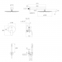 Душевая система скрытого монтажа Volle Cante черная матовая (SET20220114)