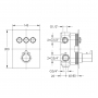 Душевая система с термостатом скрытого монтажа Imprese SMART CLICK (ZMK101901245)