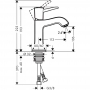 Смеситель hansgrohe Metropol Classic для раковины 31301000