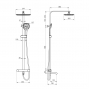 Душевая система с термостатом Imprese CENTRUM LT T-10300LT