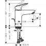 Смеситель для раковины Hansgrohe Logis 100 71100000