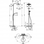 Душевая система hansgrohe Croma Select S Showerpipe 280 1jet с термостатом для ванны 26792000