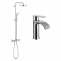 Душова система Grohe BauClassic 26699000 + Змішувач для раковини Imprese Vyskov 05340