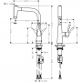 Смеситель hansgrohe Metris для кухонной мойки 14834000