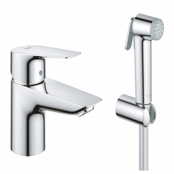 Смеситель для раковины Grohe QuickFix Start Edge с гигиеническим душем (23773001)