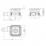 Трап Qtap Pisces BLA6011304 точечный с комбинированным затвором и нержавеющей решеткой