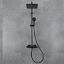 Душевая система Hansgrohe Vernis Shape Showerpipe 240 1jet с термостатом, Matt Black (26427670)