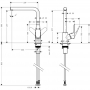 Смеситель для кухни Hansgrohe Focus (31817000)