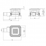 Трап Qtap Aquarius CRM6011304 точечный с комбинированным затвором и нержавеющей решеткой