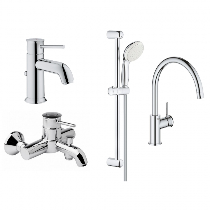 Набір змішувачів Grohe BauClassic 123869K