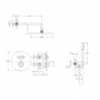Душева система с термостатом Imprese Smart Click (ZMK101901216)