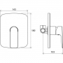 Смеситель скрытого монтажа Ravak Classic CL 062.00 без переключателя