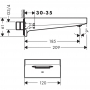 Излив hansgrohe Metropol для ванны, матовый черный 32543670