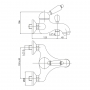 Змішувач для ванни Bianchi Elite VSCELT2004030SKCRM