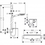 Душевой набор hansgrohe Ecostat Select/Raindance Select E 120 3jet/Combi 27038400