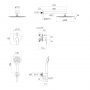 Душевая система скрытого монтажа Volle LIBRA (SET20220108)