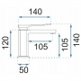 Смеситель для раковины (умывальника) REA CREEK BLACK GOLD LOW черный/золото низкий