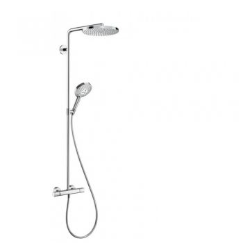 Душевая система hansgrohe Raindance Select S Showerpipe 240 1jet PowderRain с термостатом 27633000