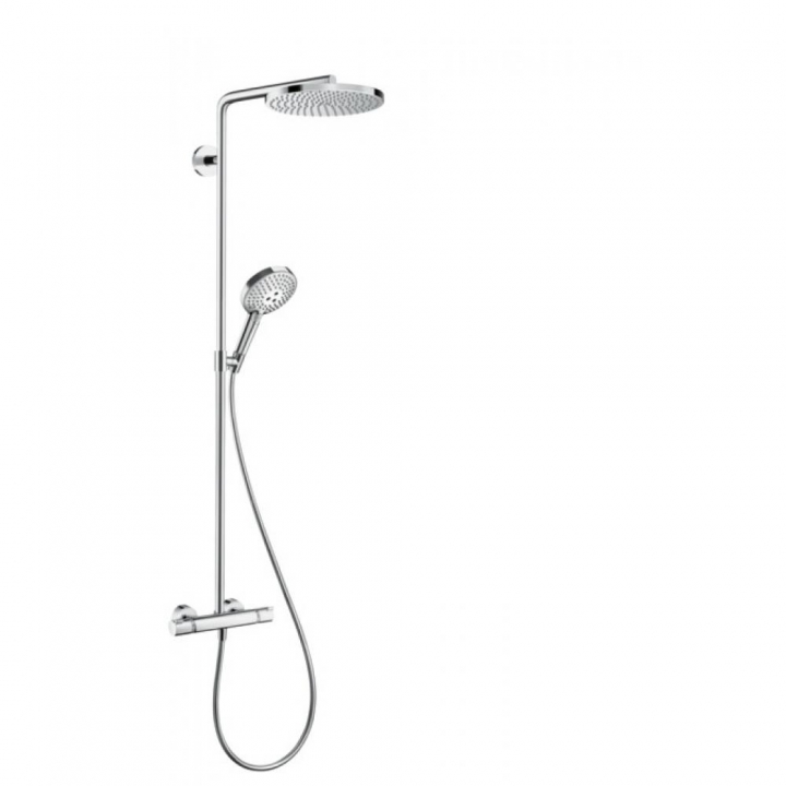 Душевая система hansgrohe Raindance Select S Showerpipe 240 1jet PowderRain с термостатом 27633000