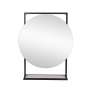 Зеркало Qtap Taurus 600х850х140 Black/Whitish oak с LED-подсветкой QT2478ZP700BWO