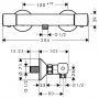 Термостат для душа Hansgrohe Ecostat Universal EcoSmart 13122000