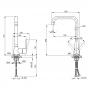 Змішувач для кухні Lidz Nicole 014F1 (k35) LDNIC014F1CRM22010 Chrome