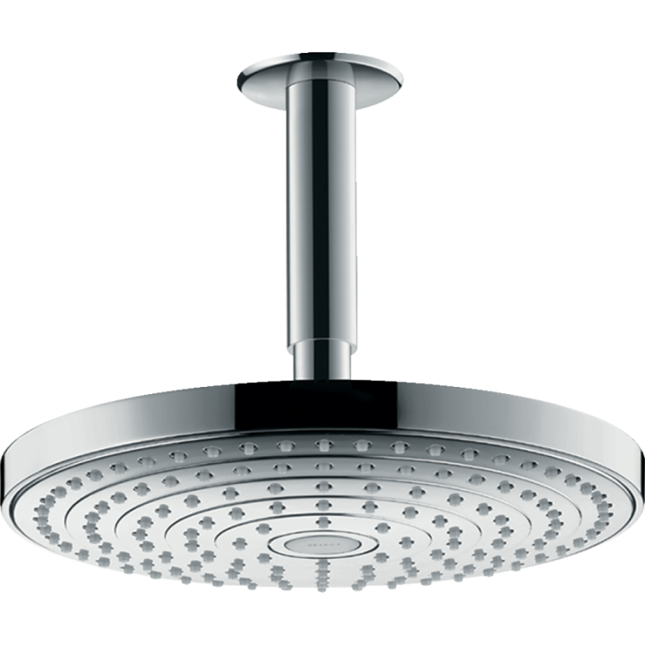 Верхний душ hansgrohe Raindance Select S 240 2jet EcoSmart потолочный, хром 26469000