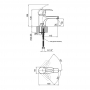 Змішувач для раковини Lidz Cosmos 001 (k40) LDCOS001CRM34840 Chrome