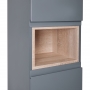 Пенал напольный Qtap Robin 350х1950х316 Graphite/Whitish oak QT1376PN1652RGWO