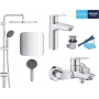 Набор смесителей для ванны Grohe QuickFix Start&Vitalio Start 250 Cube (UA202305RM)