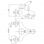 Смеситель для ванны Bianchi Liberty VSCLIB200403400CRM