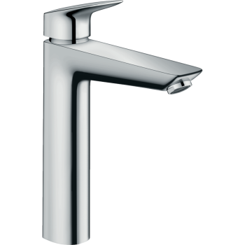 Смеситель hansgrohe Logis для раковины с высоким изливом без сливного набора, хром 71091000