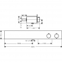 Термостат hansgrohe ShowerTablet 600 для душа на 2 потребителя, 13108400